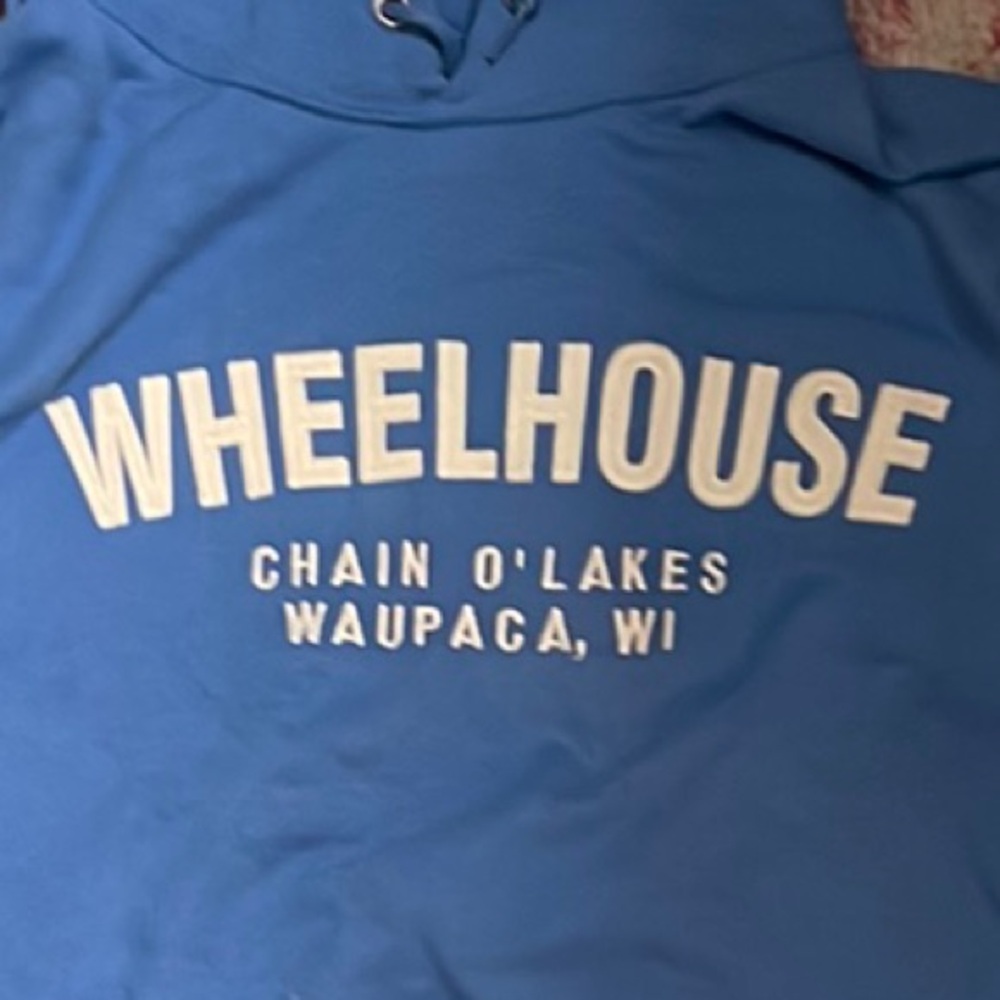2 Blue Hoodies Chain O’ Lakes Wisconsin